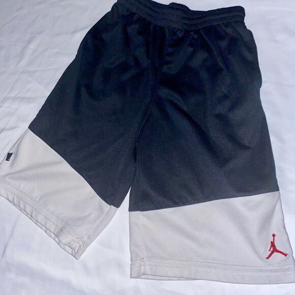 Jordan Vintage Basketball Dazzle Long Shorts Black White Mens Small - Picture 5 of 8